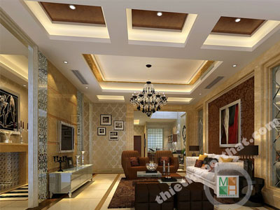 Trần thạch cao cho...